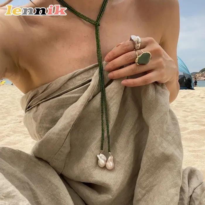 LENNIK Collier de perles baroques