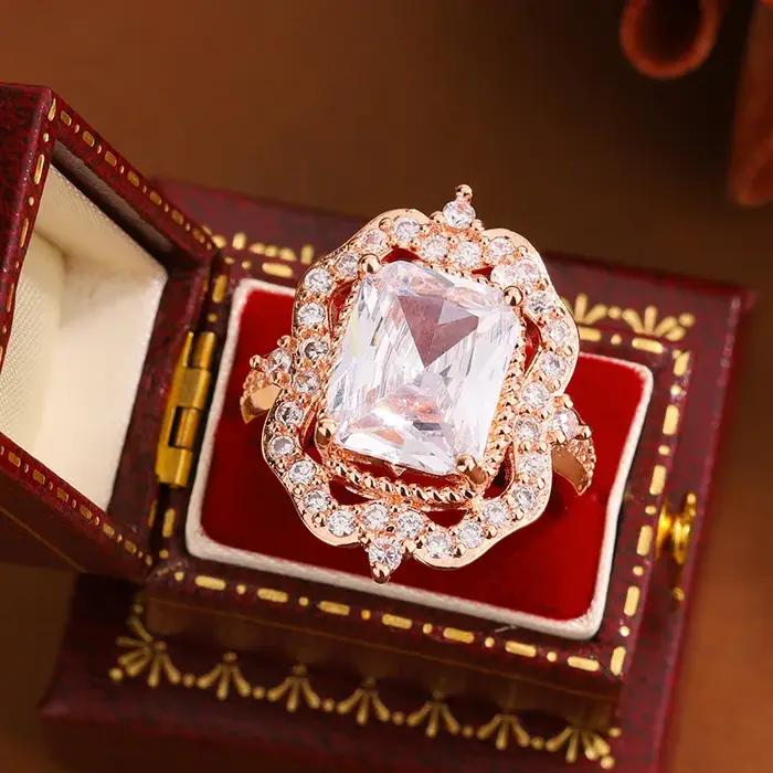 Perles en zirconium blanc personnalisées pour femmes occasions spéciales bijoux de luxe style unique