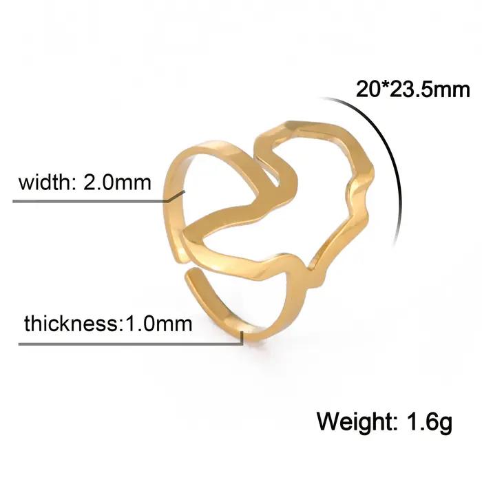 Bague My Shape Carte Africaine Régulable en Argent ou Or avec Motif Géométrique Idéale pour Femmes et Hommes Occasions Spéciales Bijoux de Mode