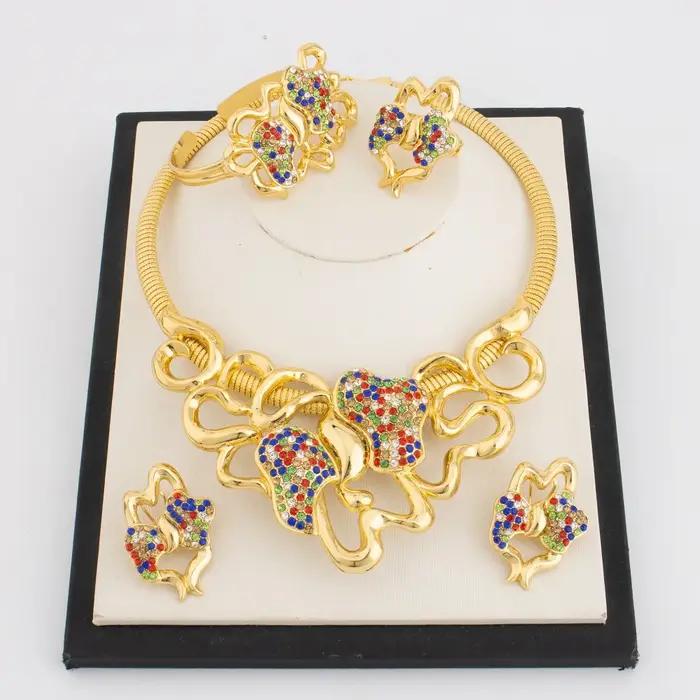Ensemble de bijoux brésiliens de haute qualité, ensemble de bijoux originaux pour femme, bijoux et a