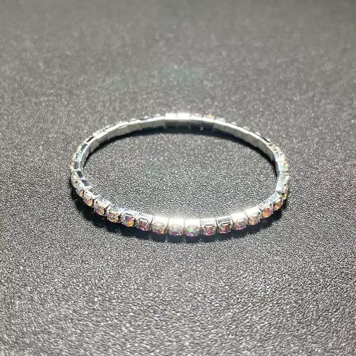 BLIJERY luxe AB cristal élastique Bracelets pour femme Bling glacé strass Bracelet Bracelet mariée m