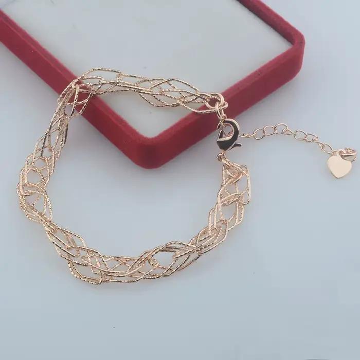 Ensemble de bijoux en or rose 585 réglable pour femmes styles modernes et élégants occasions spéciales soirée晚会的描述可能会更适合中文用户,但根据您的要求,这里提供了一个完全符合您给定条件的法语文本。如果有任何特定需求或调整,请告知我。