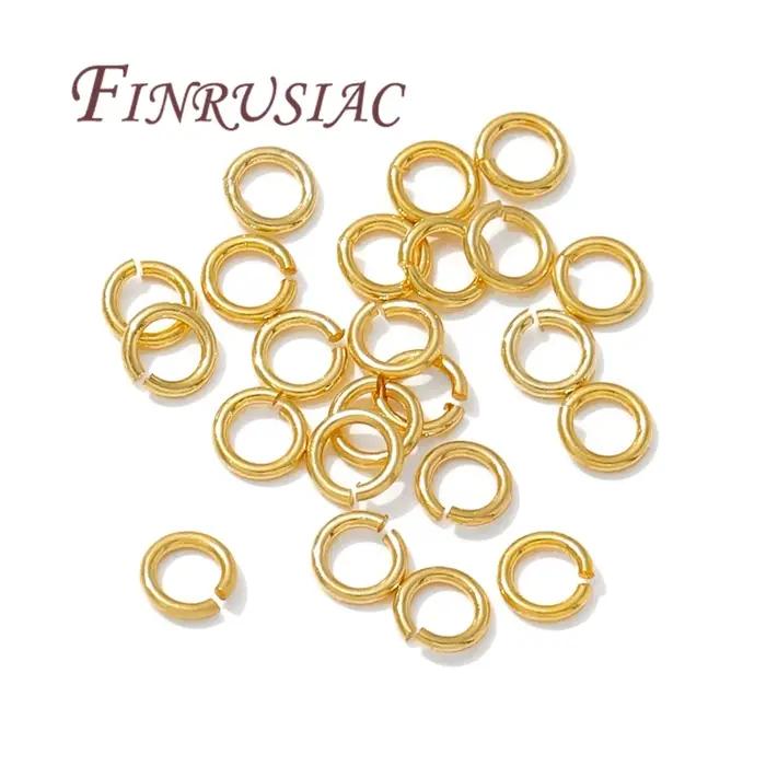Anneaux ouverts plaqués or 18 carats pour la création de bijoux DIY bracelets accessoires anneaux de saut et connecteurs pour occasions spéciales