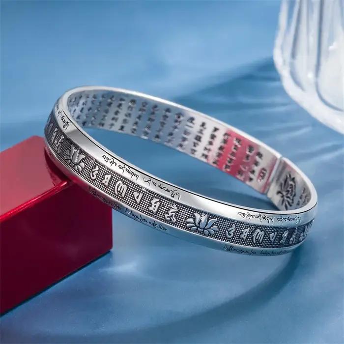 Bracelet classique Lotus Prajna Paramita en forme de cœur pour femmes