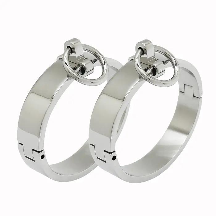 Bracelet de cheville et de poignet verrouillable en acier inoxydable