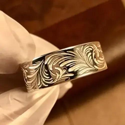 Bague en argent sertie d'ambre bleu Takahashi Goro Kikuchi Ken unique pour homme et femme occasions spéciales traditionnelles et modernes
