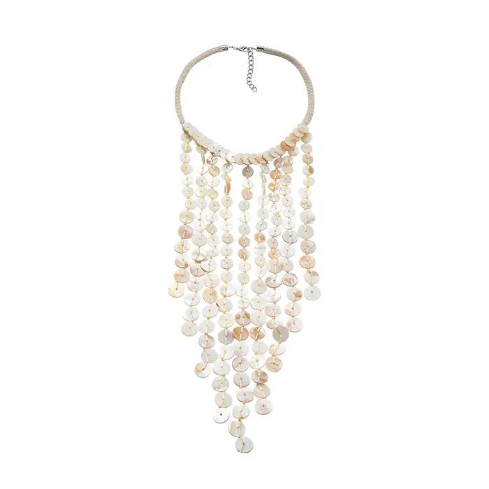 Collier bohème multicouche tissé à la main, glands en coquillage, Style de vacances pour femmes, col
