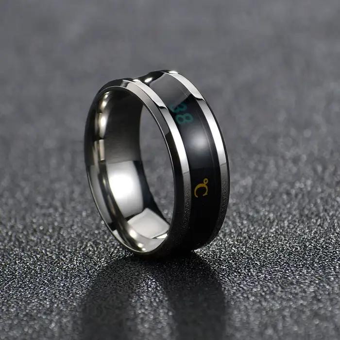 Anneau multifonctionnel intelligent en acier inoxydable pour les couples