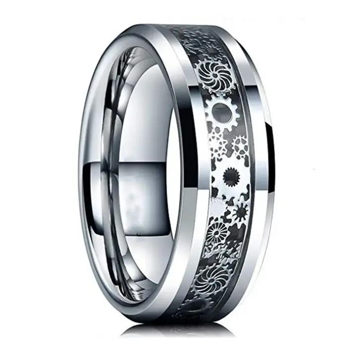 Bague Géométrique 3D en Diamant Fait à la Main pour Homme et Femme, Anneau Spinner, Rotatif, Mécaniq