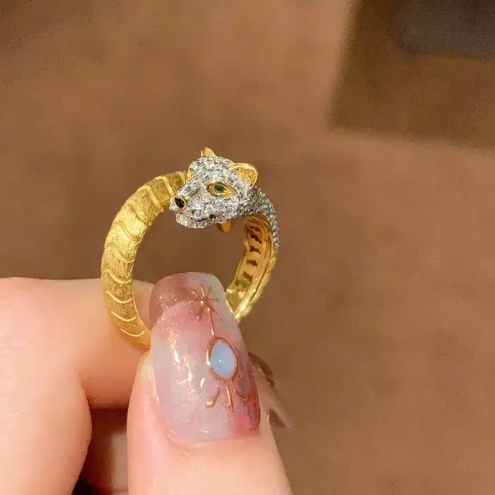 Bagues de luxe légères en diamant brossé pour femmes