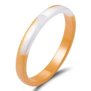 Bague en céramique rouge lisse de 6mm pour femmes