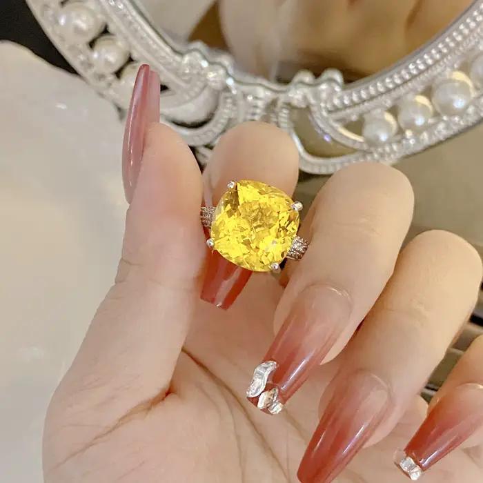 Bagues de mariage en diamant de laboratoire pour femmes, couleur argent 925, haute qualité, 12 carat