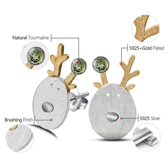 Boucles d'oreilles Lotus Fun en argent Sterling 925