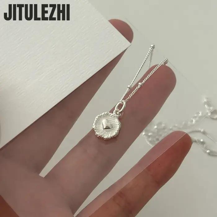 Collier pendentif en argent Sterling 925 pour femmes
