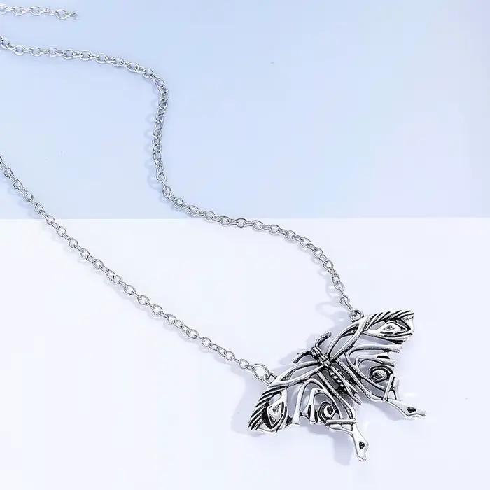 Chaîne Mamma Mia, pendentif papillon Antique, grand collier papillon de Yong Donna, Costume, bijoux tendance, accessoires pour femmes