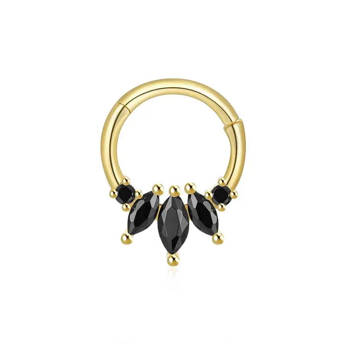 CANNER 925 argent Sterling noir Zircon cristal Piercing foudre boucles d'oreilles femmes exquise petite amie bijoux accessoires