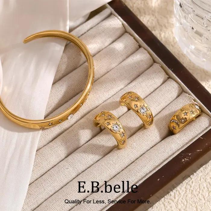 E.B.belle – ensemble de bijoux en acier inoxydable