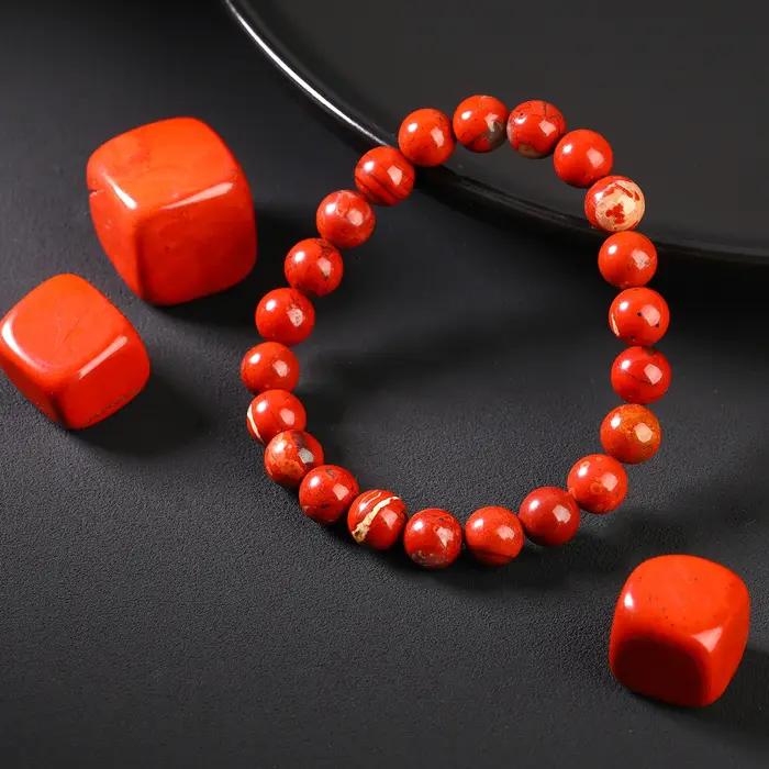 Bracelets de perles en pierre naturelle minimaliste pour femmes et hommes couleurs pierre blanche noire verte métal argent antique brun rougeâtre bleu or rose acier or or jaune clair or pur cuivre antique plaqué jaune brunâtre multi marquage à chaud occasions spéciales