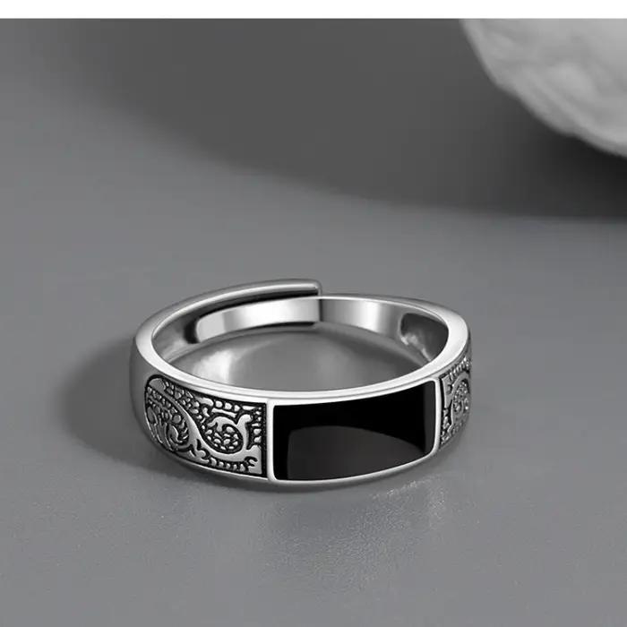 Bague Vintage en argent Sterling 925 pour femmes et hommes, bijoux de mariage, charme de fiançailles