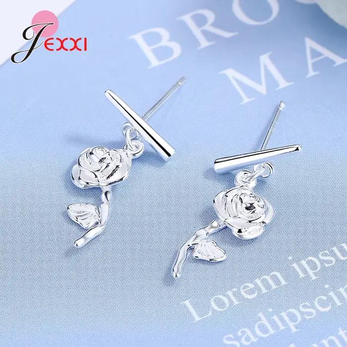 Boucles d'oreilles en argent Sterling 925 pour femmes et filles