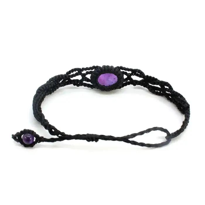 Bracelets en macramé tressés à la main pour filles