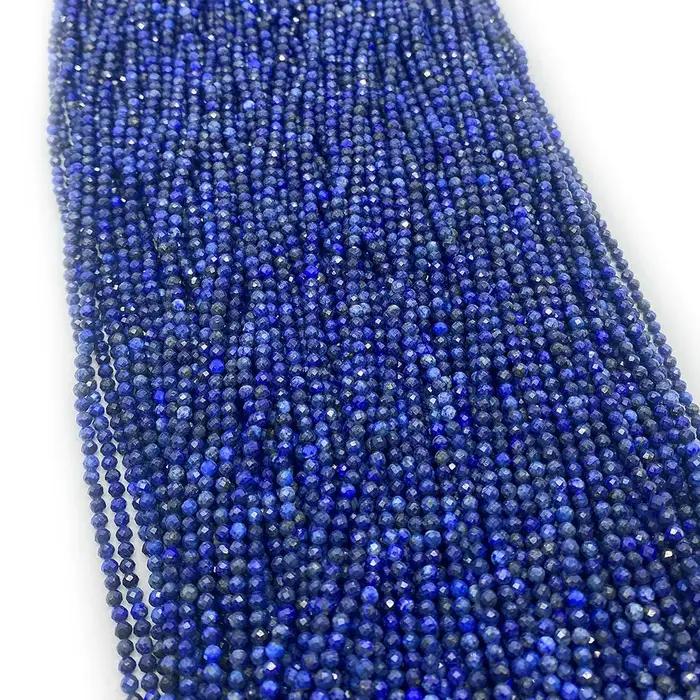 Perles Rondes en Pierre Naturelle de Lapis Lazuli