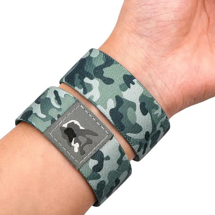 Bracelet de Camouflage Classique Élastique pour Femmes et Hommes Occasions Spéciales Sportifs Mode Accessoires