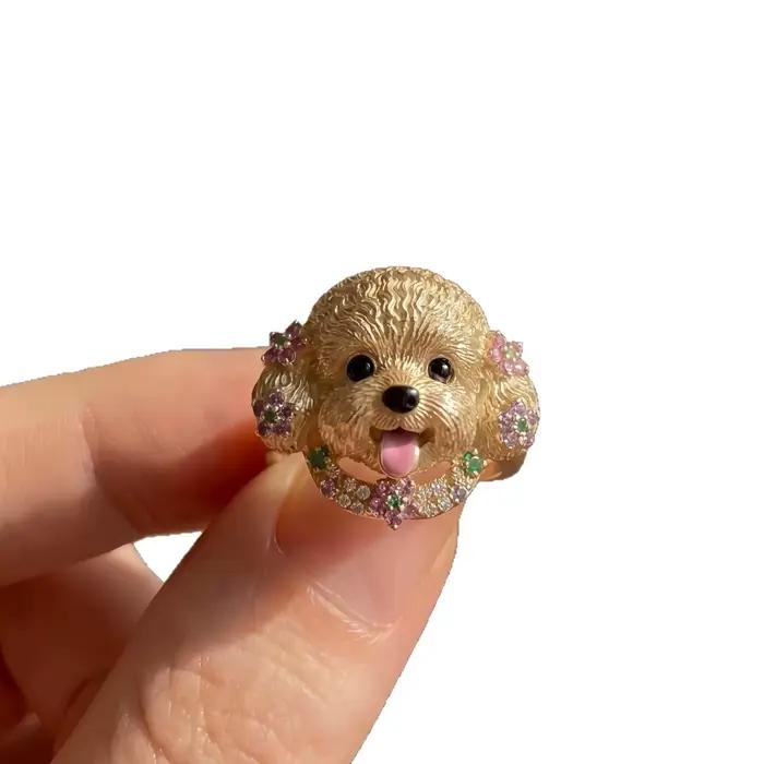 Bague Personnalisée Chat Mignon – Bijou Minimaliste Élégant – Cadeau Haut de Gamme pour Femme / Accessoire de Luxe Quotidien – Bague Ajustable