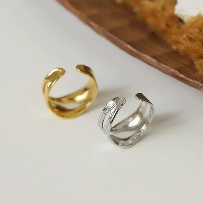 Amaiyllis-Bague en sergé superposée pour femme
