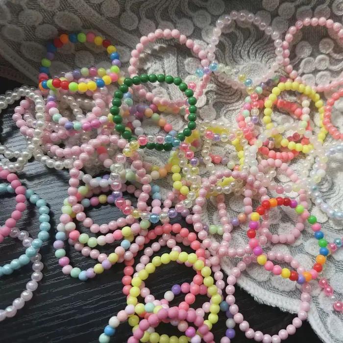 10/20/30 pièces Bracelet de perles colorées enfants filles cadeaux de fête d'anniversaire Goodie Pinata remplissage
