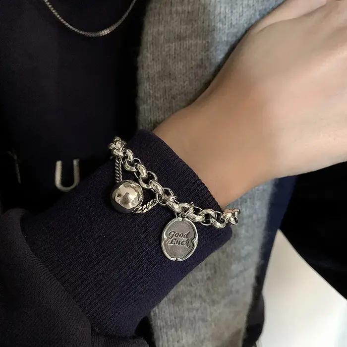 Bracelets Vintage à Chaîne Épaisse pour Femmes