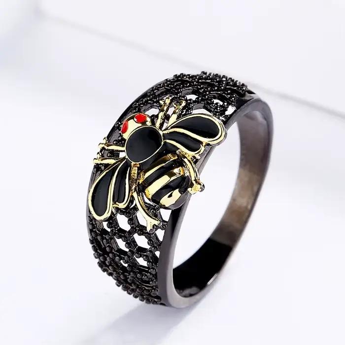 Ensemble de bijoux créatifs noir et or