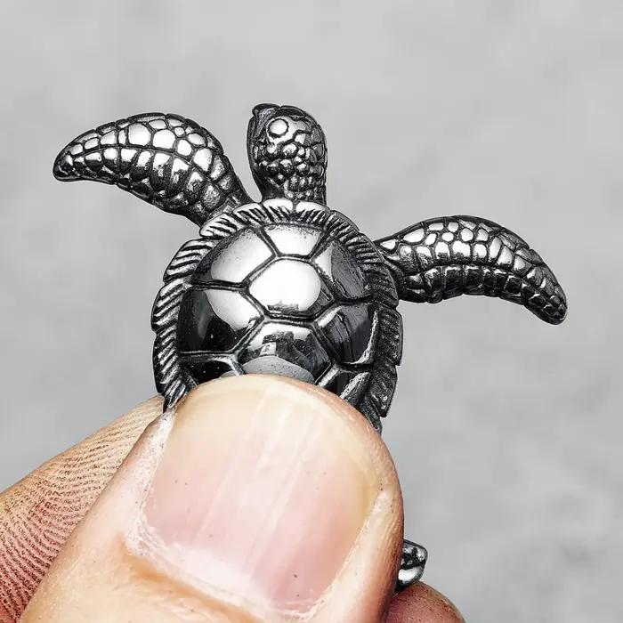 Collier tortue en acier inoxydable 316L