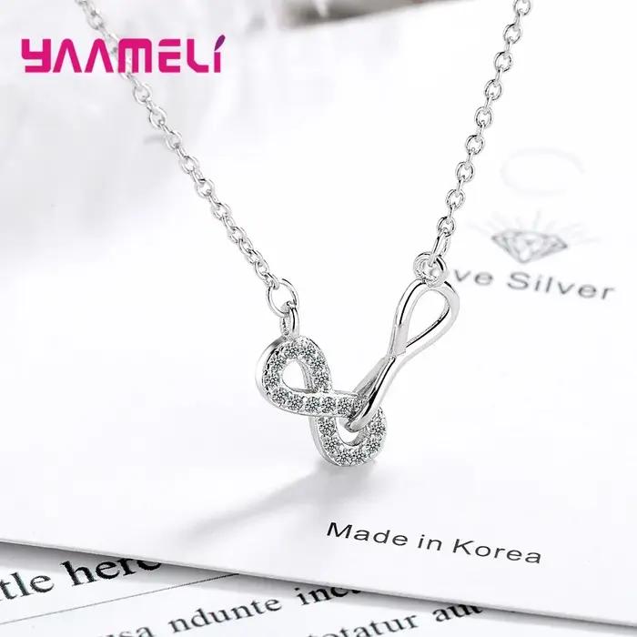Extron Love-Collier ras du cou en argent regardé 925 pour femme