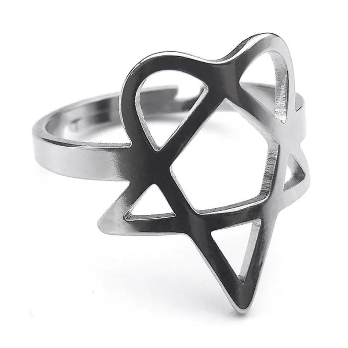 Rock Music Him Heartagram – bagues pour hommes et femmes