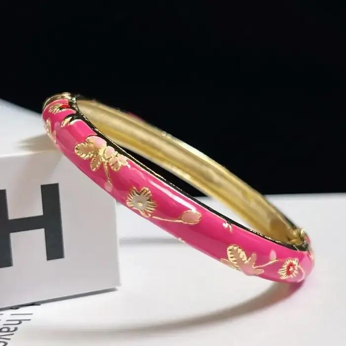 Bracelet en émail cloisonné chinois