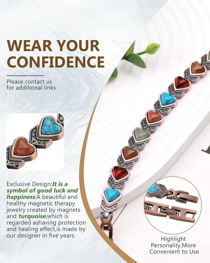 Bracelets en cuivre pur pour femmes