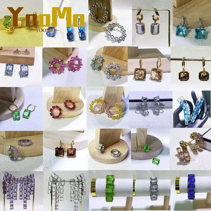 Boucles d'oreilles de haute qualité, nouvelle tendance, bijoux de marque de luxe originaux, brillants, pour Noël, anniversaire, fête, fiançailles, cadeau pour femme