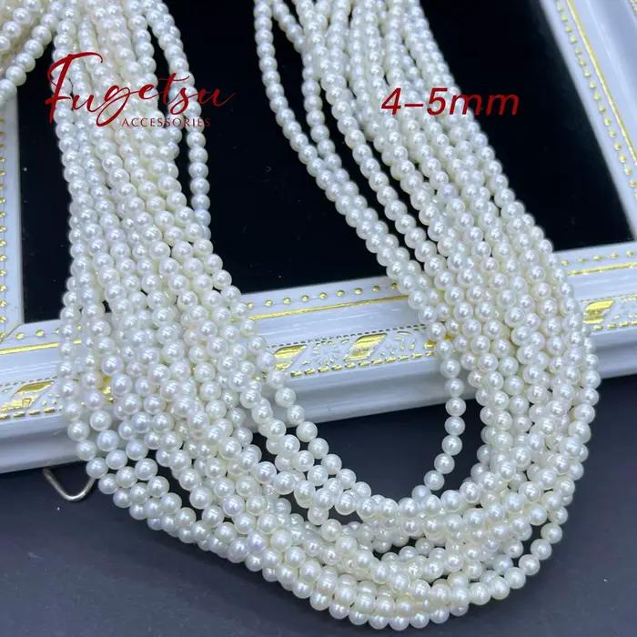 Perles d'eau douce presque rondes brillantes pour création de bijoux homme femme colliers bracelets occasions spéciales