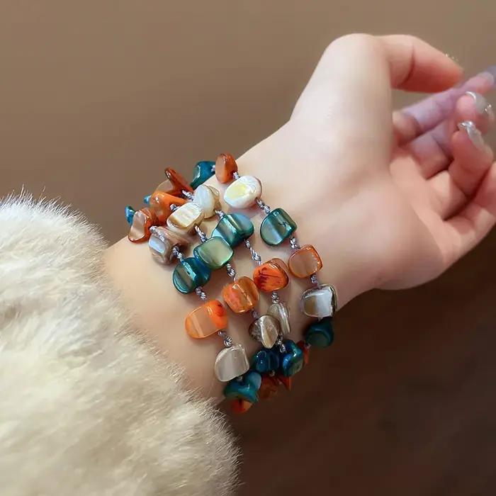Bracelet de perles coquillages européennes et américaines