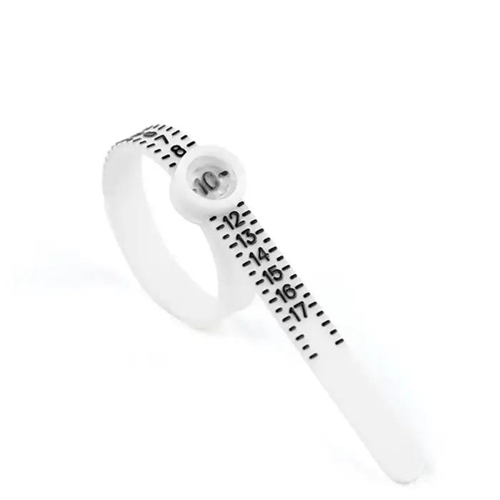 Jauge de taille de bague avec loupe - Règle de mesure de bijoux US/UK/EU/HK pour la taille du doigt