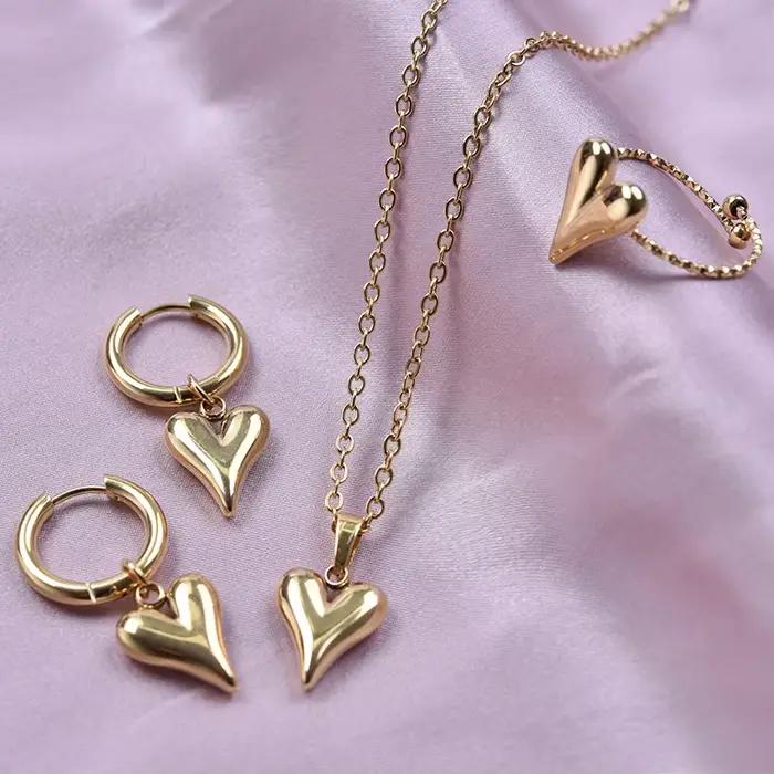 Ensemble de bijoux d'amour pour filles élégantes