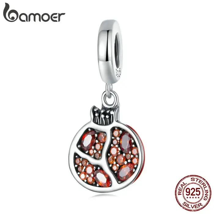 Bamoer – pendentif grenade délicat en argent Sterling 925, adapté aux femmes, Bracelet et Bracelet à