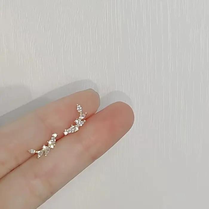 Boucles d'oreilles clous en argent tibétain coréen
