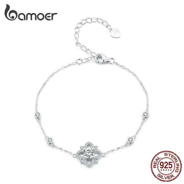 Bamoer-Bracelet Moissanite pour Femme