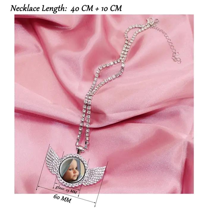Collier personnalisé en verre avec pendentif en alliage de zinc pour maman, papa, bébé, enfants, occasions spéciales et anniversaires