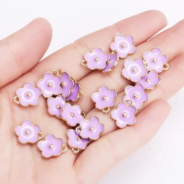 Pendentif fleur de Sakaru en émail mignon pour bijoux
