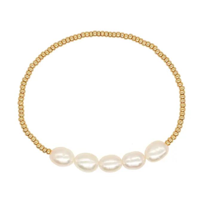 KKBEAD ensemble de bracelets de perles naturelles bijoux pour femmes plaqué or Miyuki Pulseras Mujer