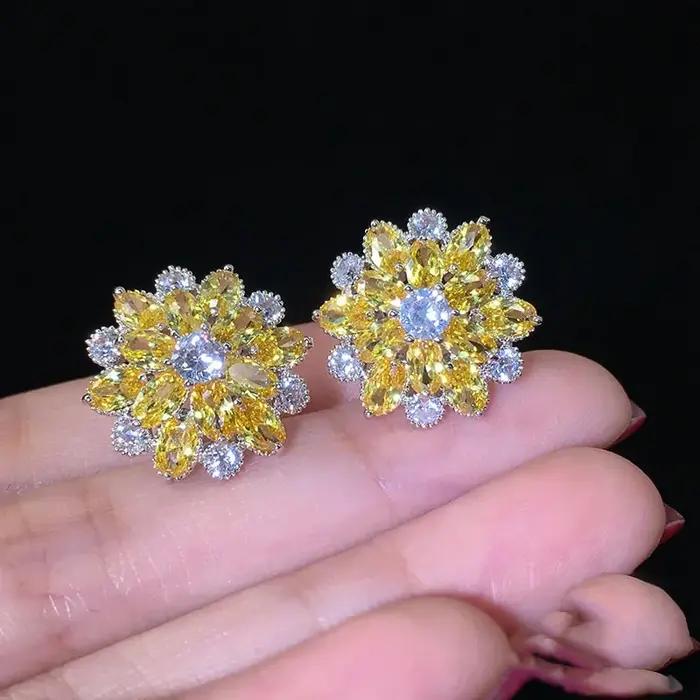 Boucles d'oreilles Big uto Cubic Bling pour femme