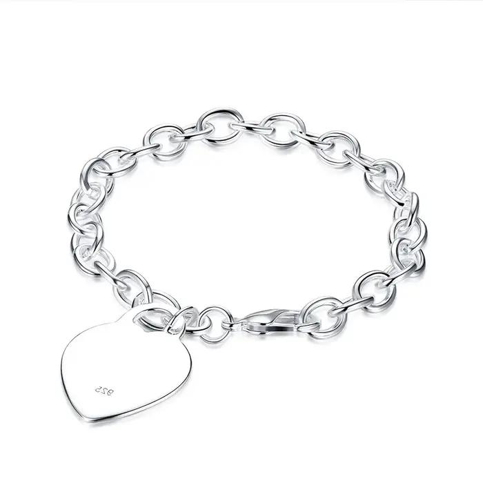 Bracelet en argent Sterling 925 pour hommes et femmes